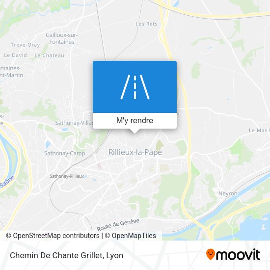 Chemin De Chante Grillet plan