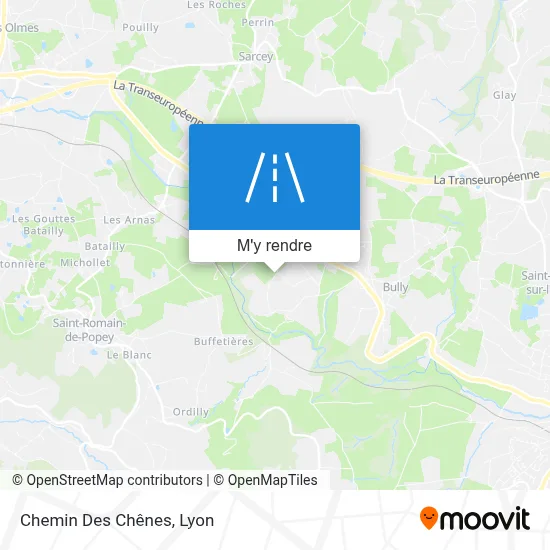 Chemin Des Chênes plan