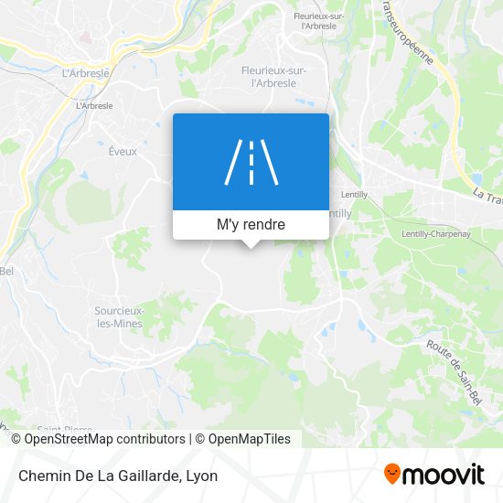 Chemin De La Gaillarde plan