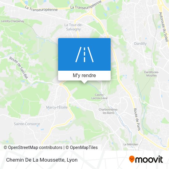 Chemin De La Moussette plan