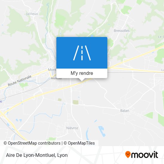 Aire De Lyon-Montluel plan