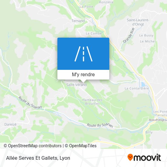 Allée Serves Et Gallets plan