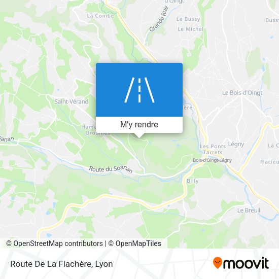 Route De La Flachère plan