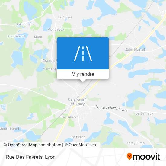 Rue Des Favrets plan