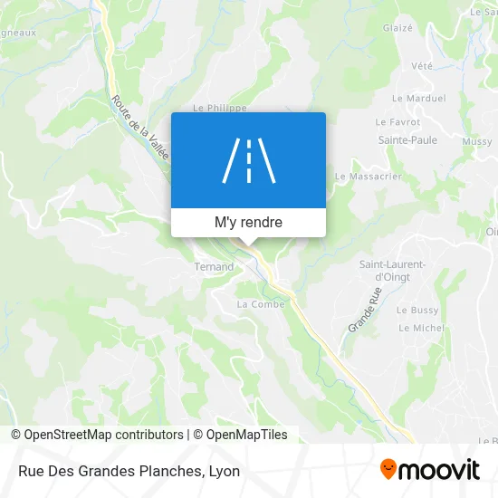 Rue Des Grandes Planches plan