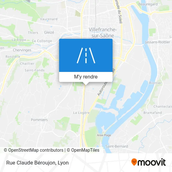Rue Claude Béroujon plan