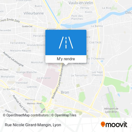 Rue Nicole Girard-Mangin plan