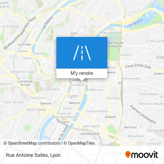 Rue Antoine Sallès plan