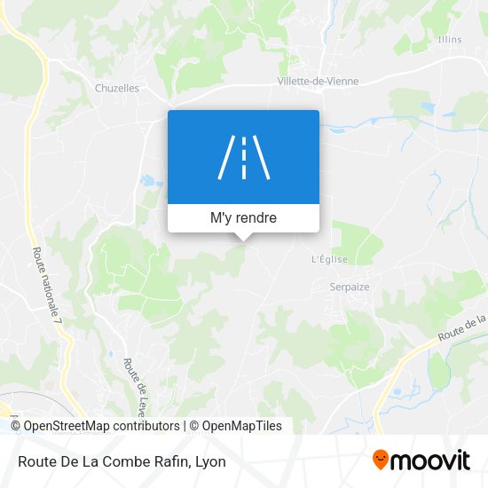 Route De La Combe Rafin plan