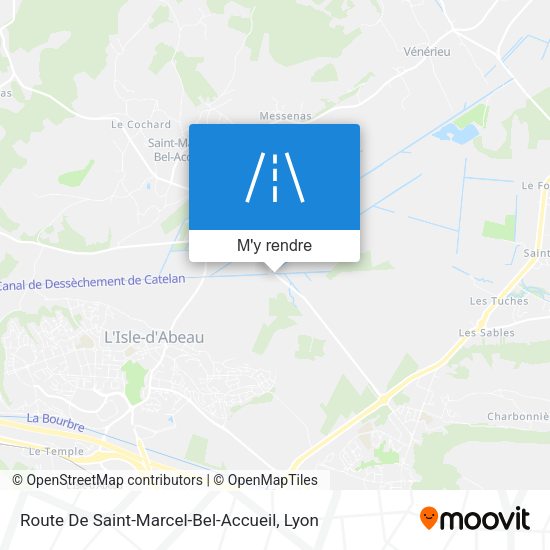 Route De Saint-Marcel-Bel-Accueil plan