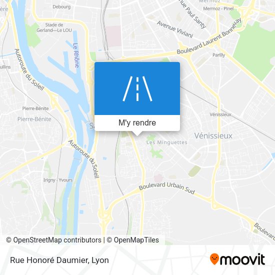 Rue Honoré Daumier plan