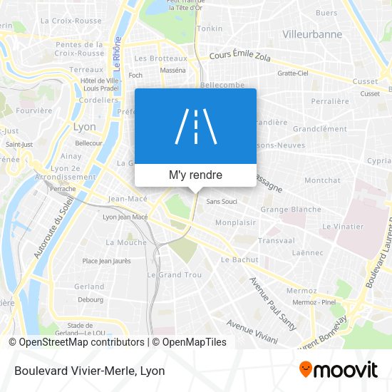 Boulevard Vivier-Merle plan