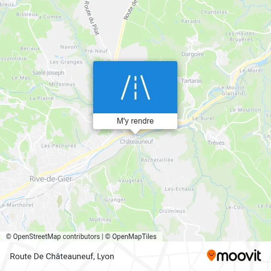 Route De Châteauneuf plan