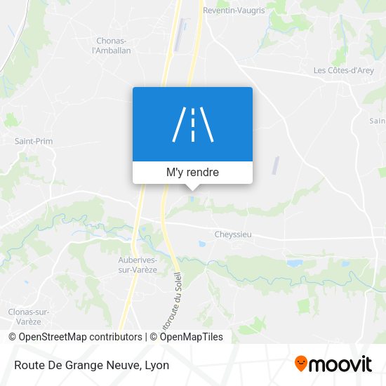 Route De Grange Neuve plan