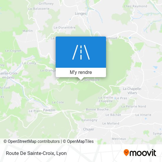 Route De Sainte-Croix plan