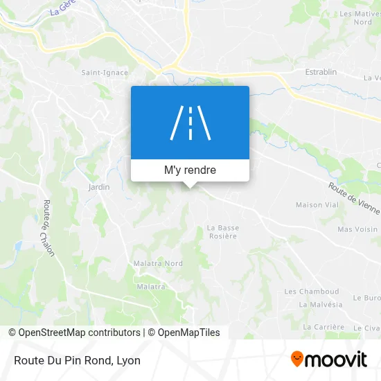Route Du Pin Rond plan