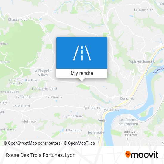 Route Des Trois Fortunes plan