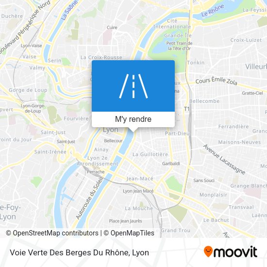 Voie Verte Des Berges Du Rhône plan