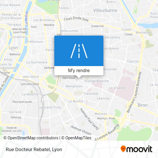 Rue Docteur Rebatel plan