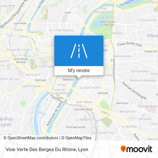 Voie Verte Des Berges Du Rhône plan