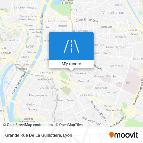 Grande Rue De La Guillotière plan
