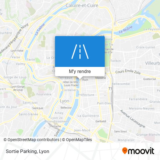 Sortie Parking plan