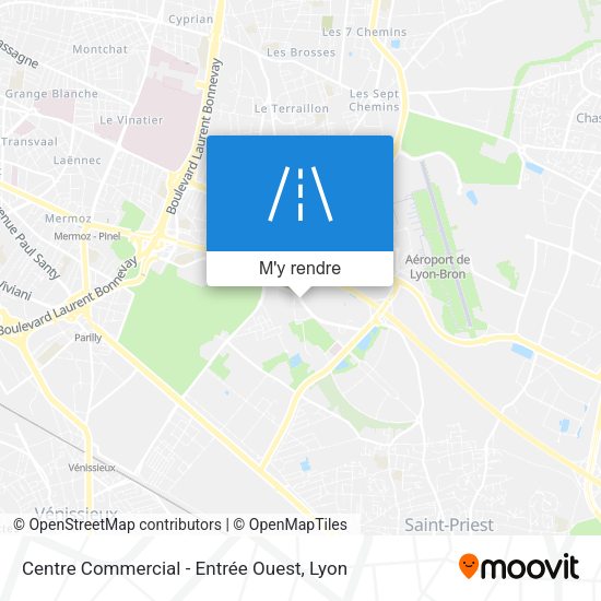 Centre Commercial - Entrée Ouest plan