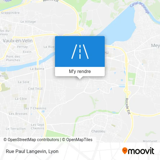 Rue Paul Langevin plan