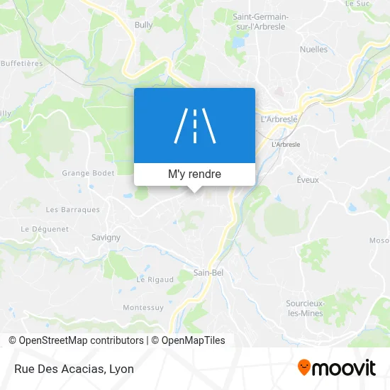 Rue Des Acacias plan