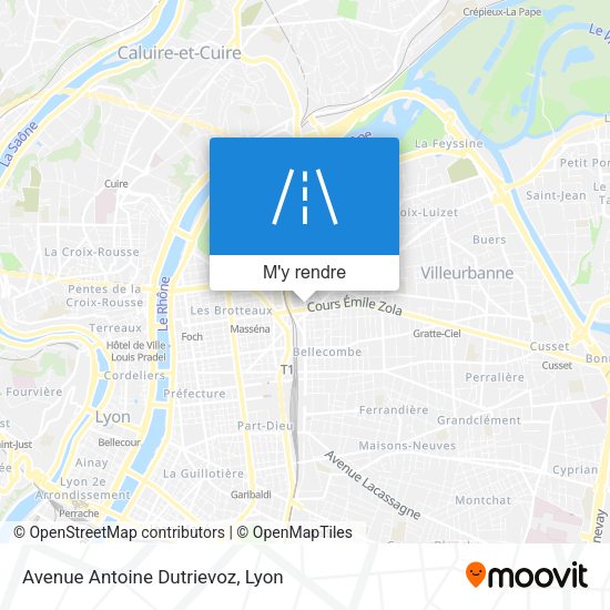 Avenue Antoine Dutrievoz plan