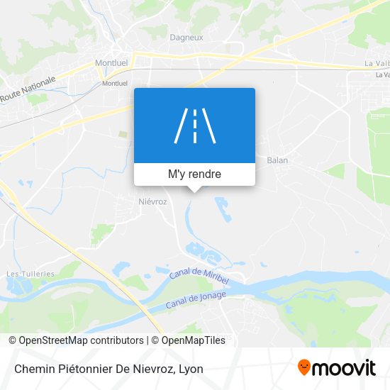 Chemin Piétonnier De Nievroz plan