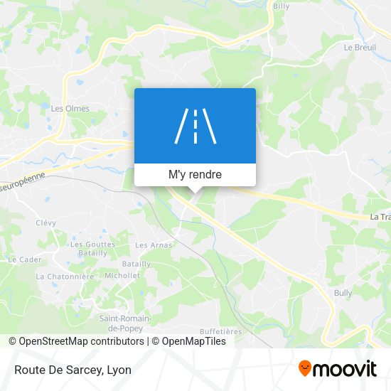 Route De Sarcey plan