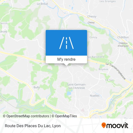 Route Des Places Du Lac plan