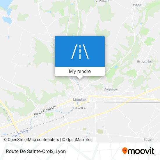 Route De Sainte-Croix plan