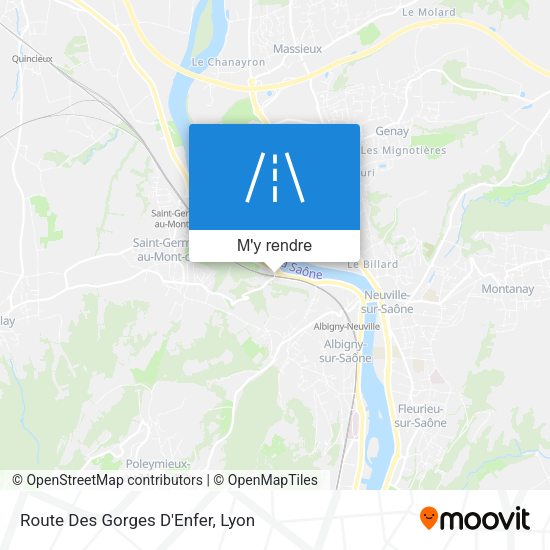 Route Des Gorges D'Enfer plan