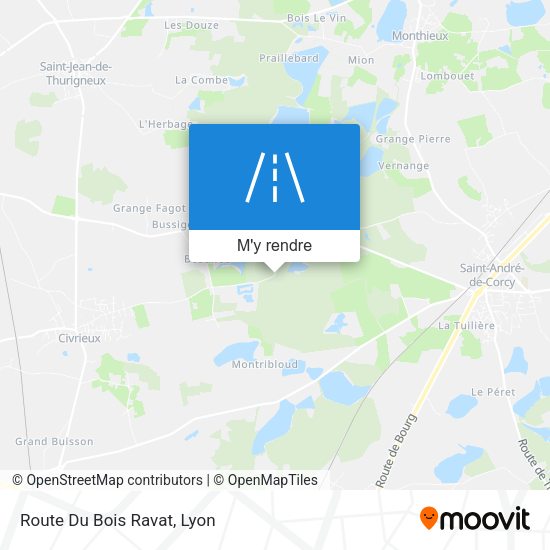 Route Du Bois Ravat plan