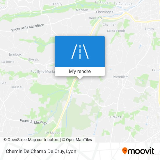Chemin De Champ De Cruy plan