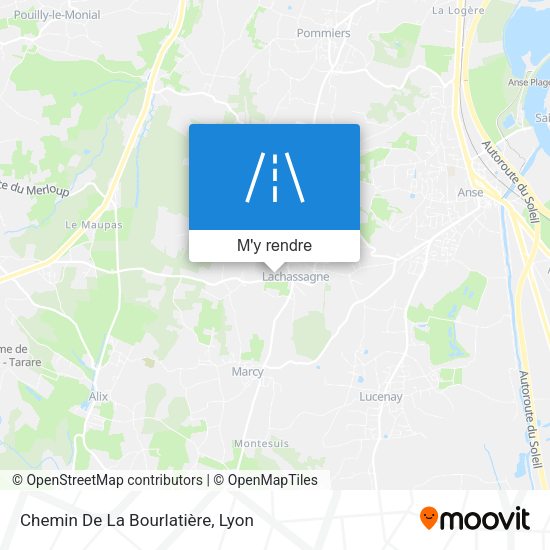 Chemin De La Bourlatière plan