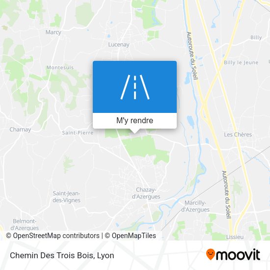 Chemin Des Trois Bois plan