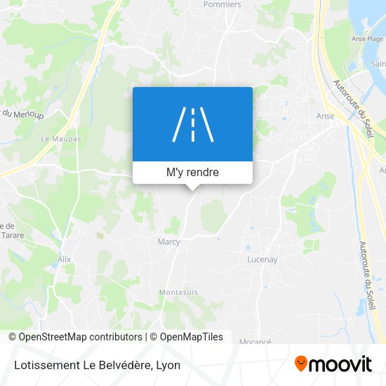 Lotissement Le Belvédère plan