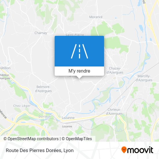Route Des Pierres Dorées plan