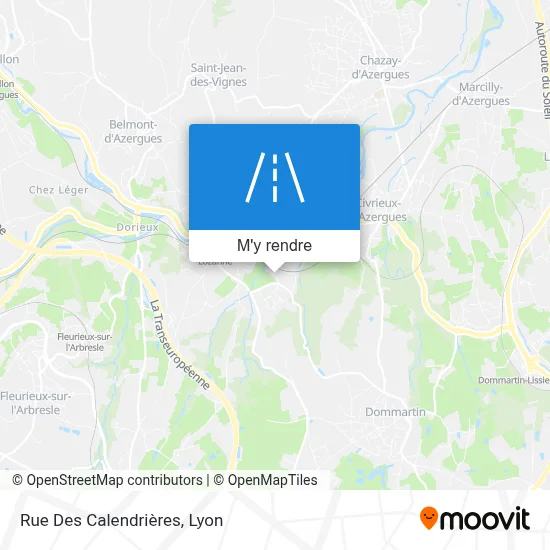 Rue Des Calendrières plan