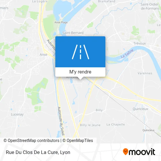 Rue Du Clos De La Cure plan