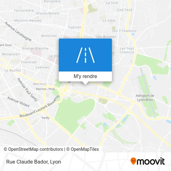 Rue Claude Bador plan