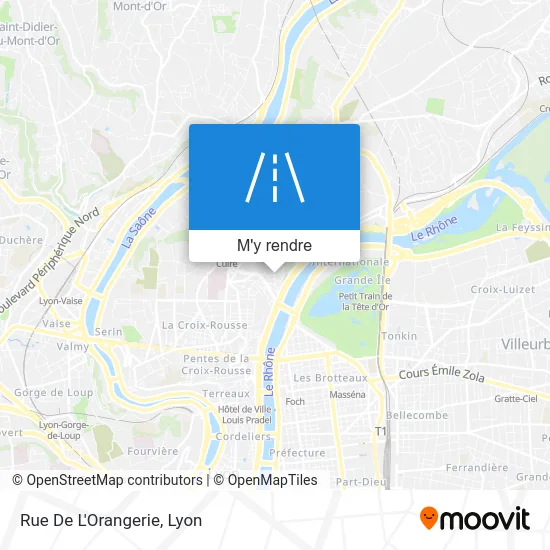 Rue De L'Orangerie plan