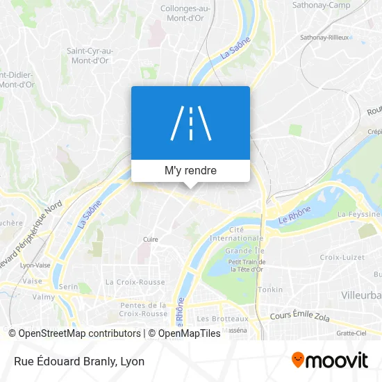 Rue Édouard Branly plan