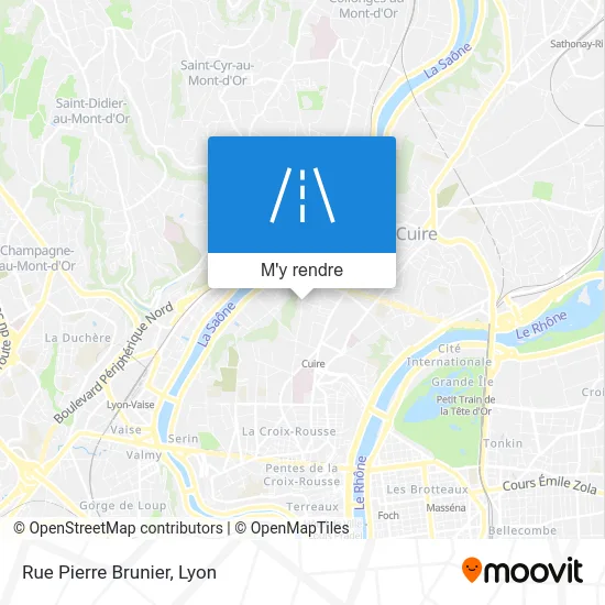 Rue Pierre Brunier plan