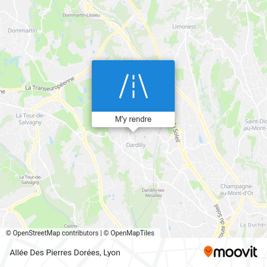 Allée Des Pierres Dorées plan