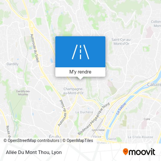 Allée Du Mont Thou plan