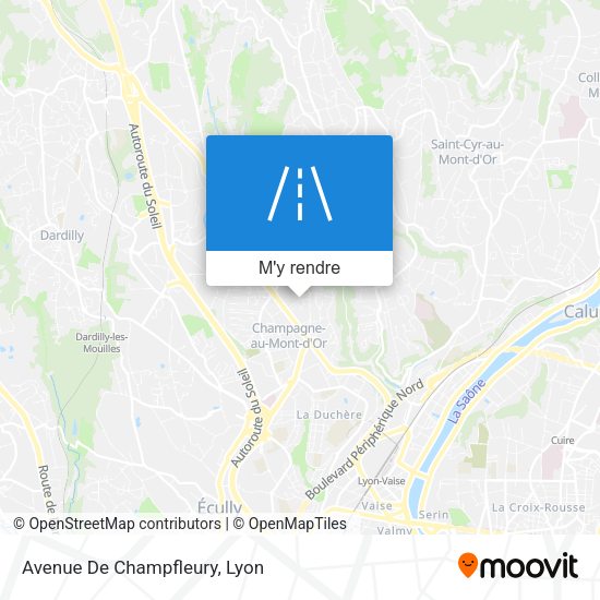 Avenue De Champfleury plan